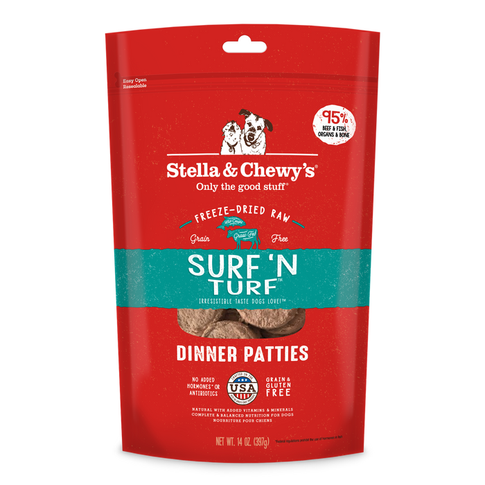 Stella & Chewy's Freeze-Dried Dinner Patties Surf 'N Turf