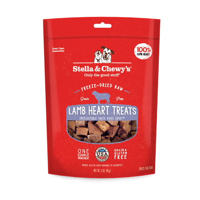 Stella & Chewy's Lamb Heart Treats 3 oz.