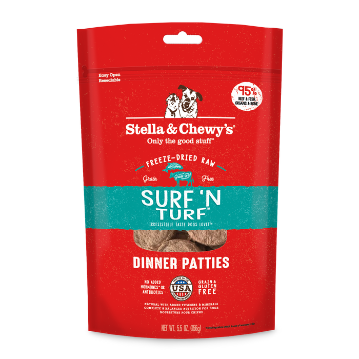 Stella & Chewy's Freeze-Dried Dinner Patties Surf 'N Turf
