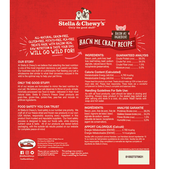 Stella & Chewy's Wild Weenies Bac'n Me Crazy Recipe