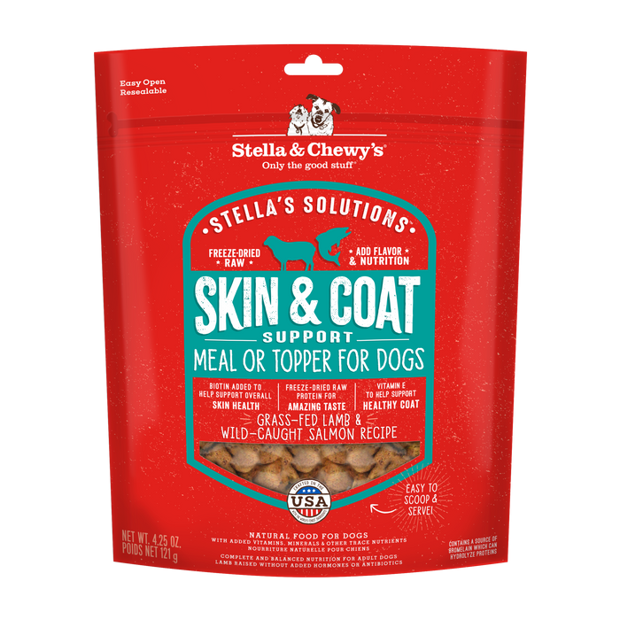 Stella & Chewy's Stella's Solutions Freeze-Dried Salmon Recipe Skin & Coat