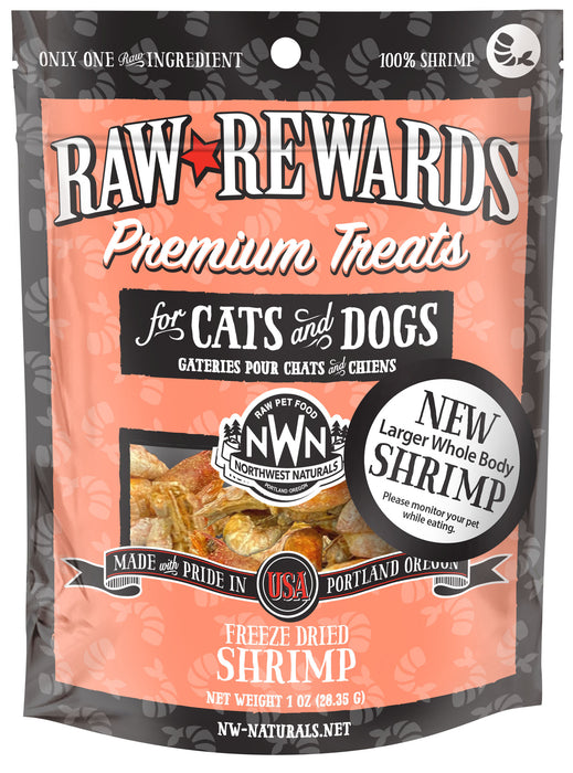 Northwest Naturals Raw Rewards Freeze-Dried Shrimp 1 oz.
