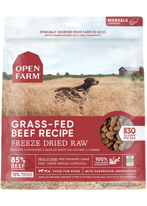 Open Farm Freeze-Dried Raw Morsels Beef Recipe For Dogs