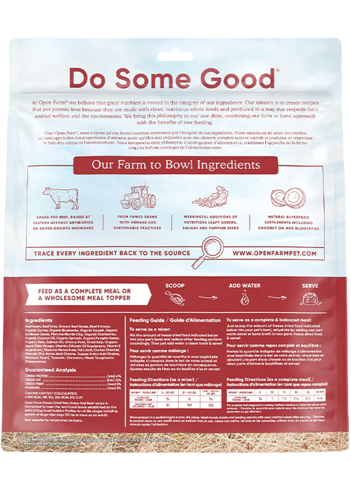 Open Farm Freeze-Dried Raw Morsels Beef Recipe For Dogs