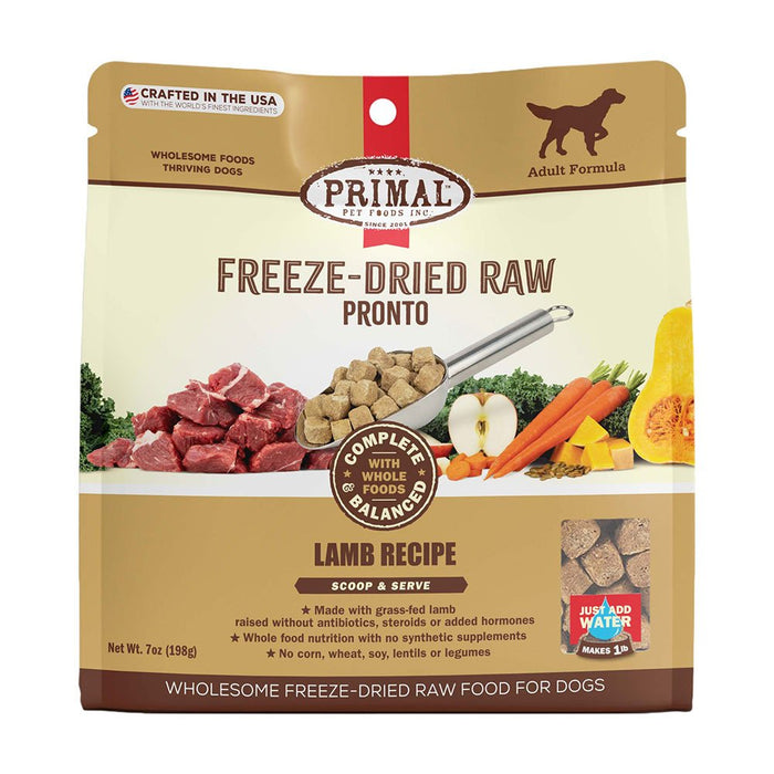 Primal Freeze-Dried Pronto Lamb Formula Dog Food