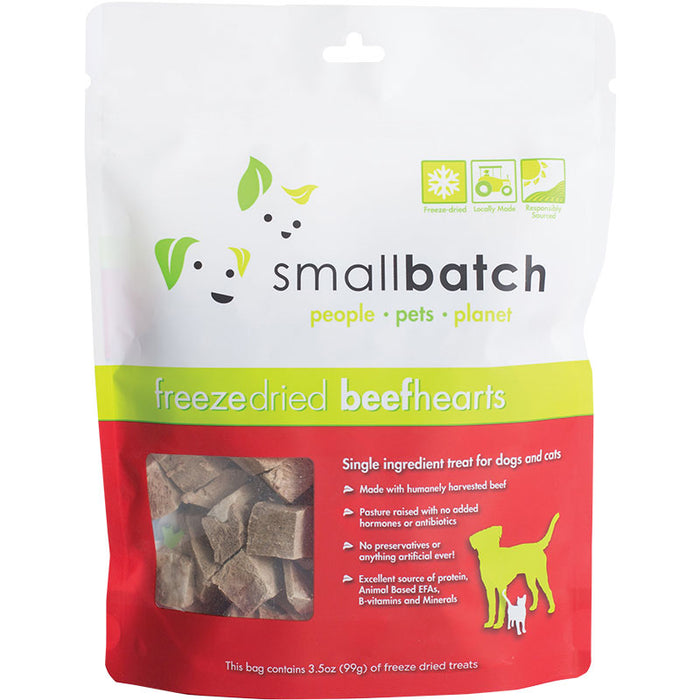 Smallbatch Freeze-Dried Beef Hearts 3.5 oz.