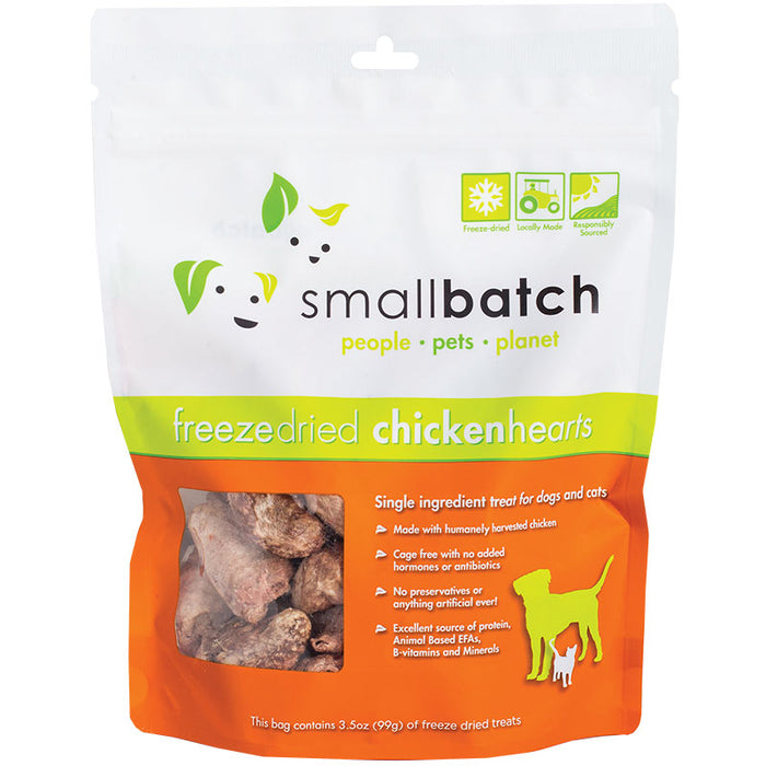 Smallbatch Freeze-Dried Chicken Hearts 3.5 oz.