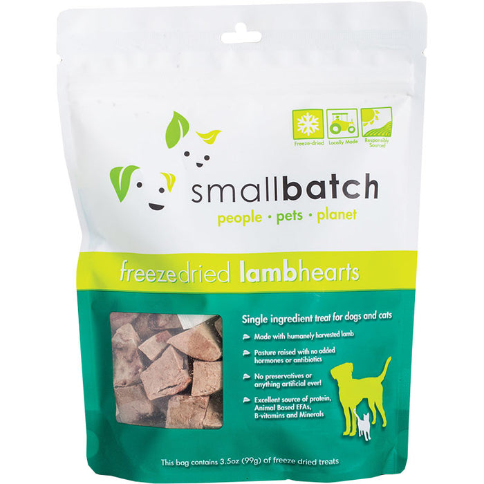 Smallbatch Freeze-Dried Lamb Hearts 3.5 oz.