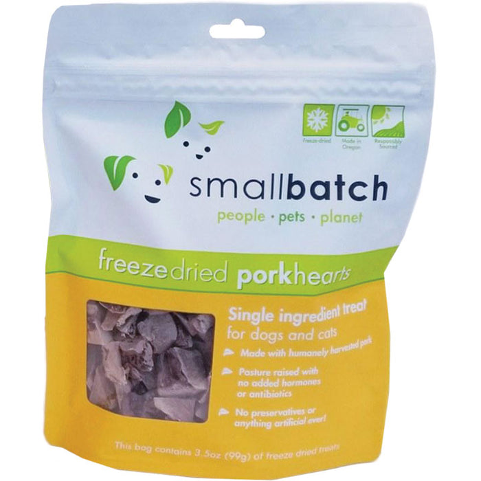 Smallbatch Freeze-Dried Pork Hearts 3.5 oz.