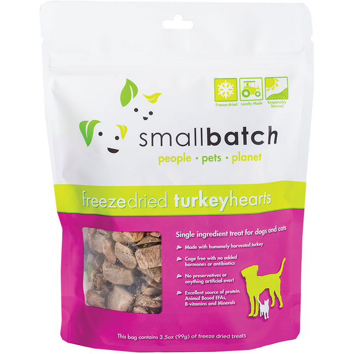 Smallbatch Freeze-Dried Turkey Hearts 3.5 oz.