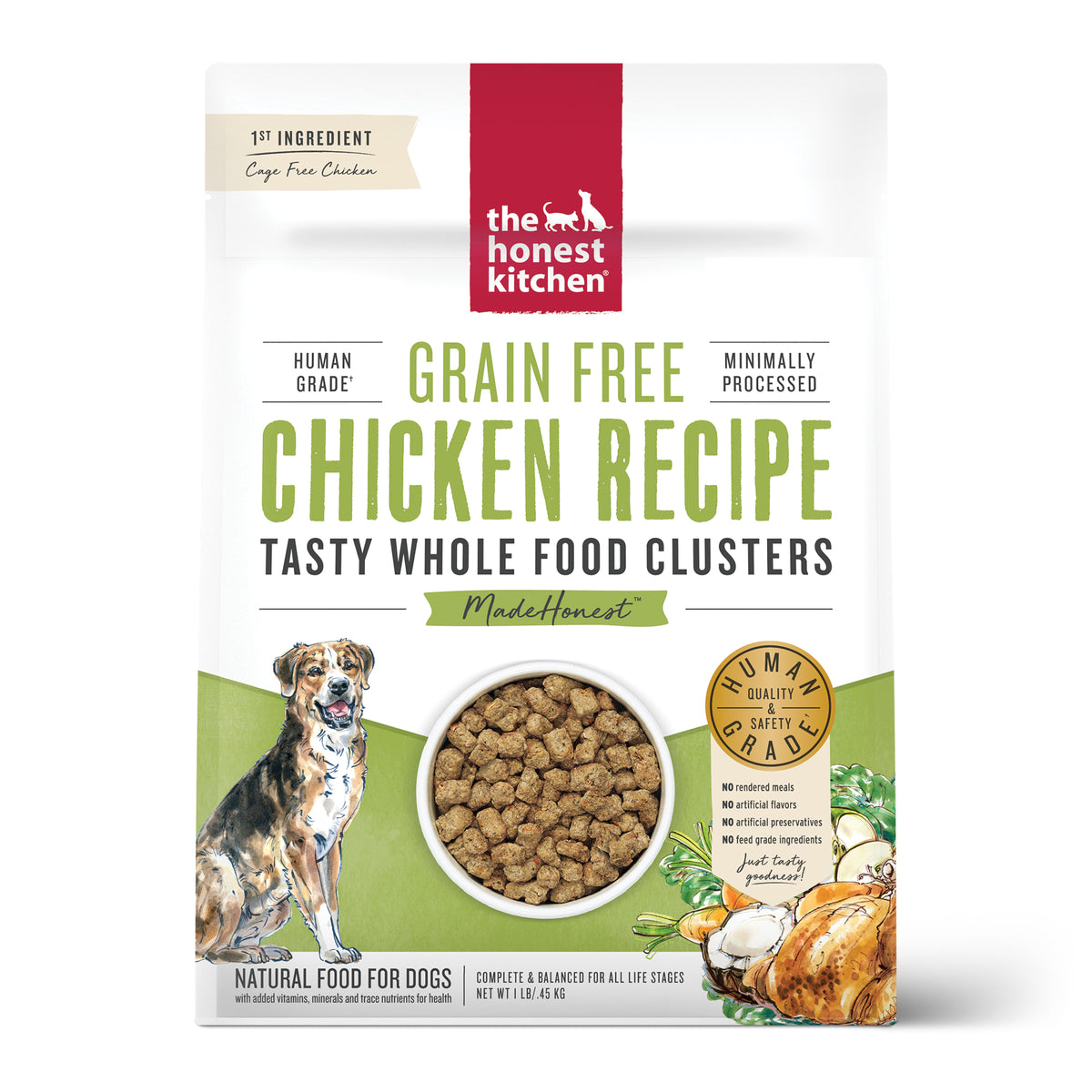 The Honest Kitchen Whole Food Clusters Grain Free Chicken Dry Dog