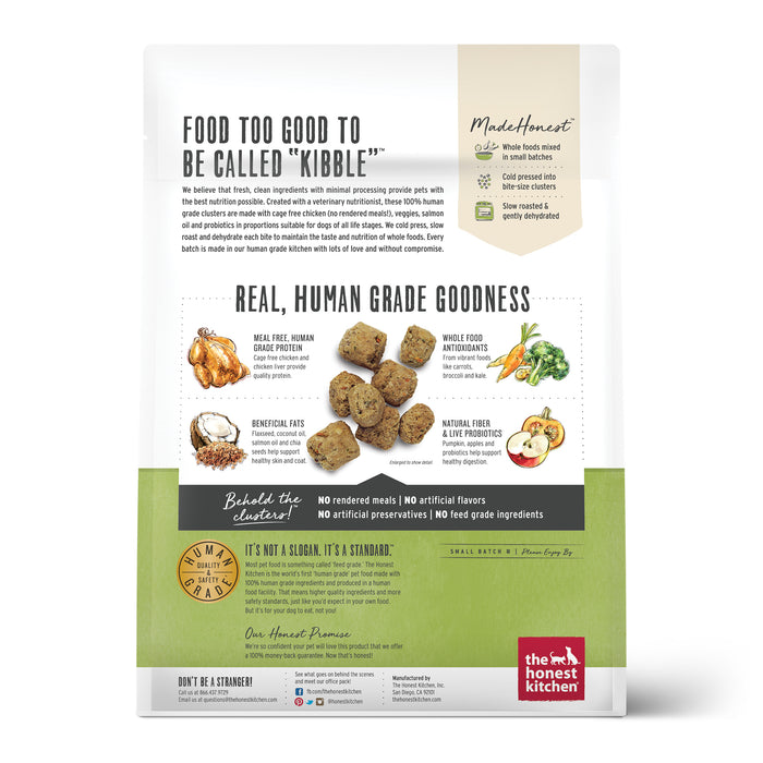 The Honest Kitchen Whole Food Clusters Grain Free Chicken Dry Dog Food