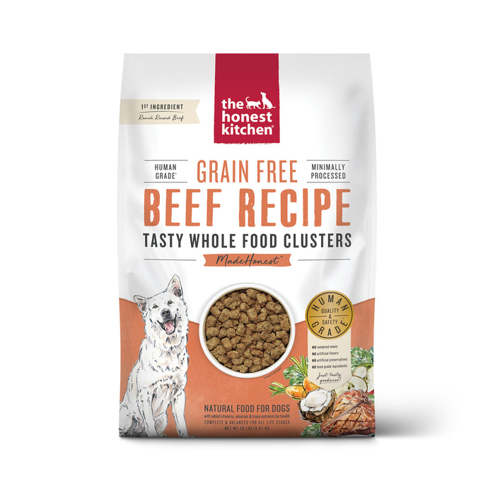 The Honest Kitchen Whole Food Clusters Grain Free Beef Dry Dog Food