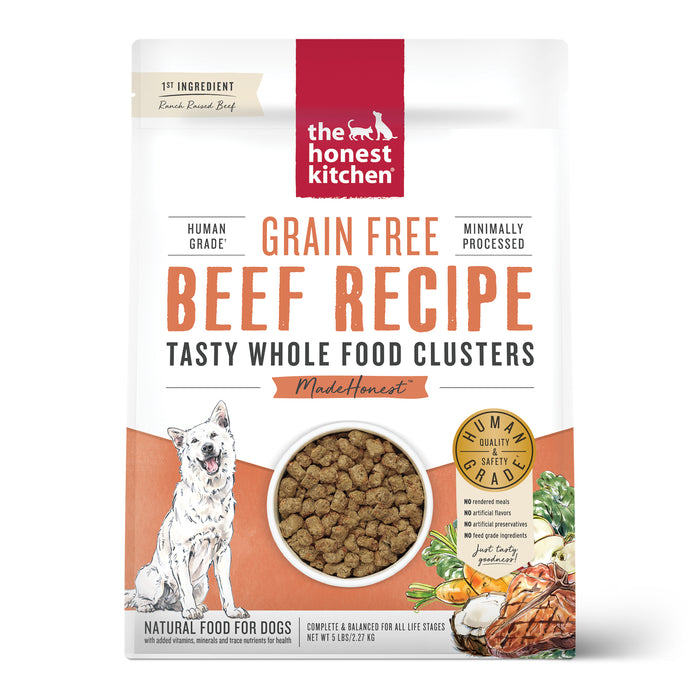 The Honest Kitchen Whole Food Clusters Grain Free Beef Dry Dog Food