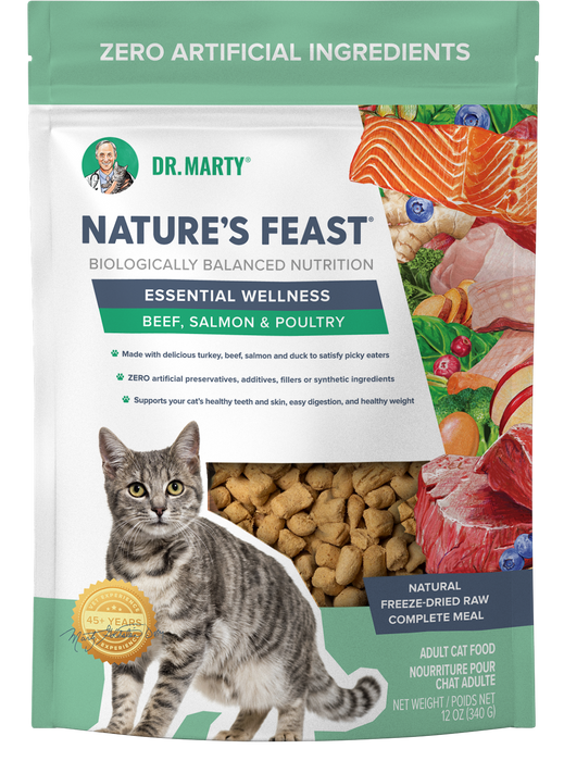 Dr. Marty Nature's Feast Essential Wellness Beef, Salmon, & Poultry Cat Food