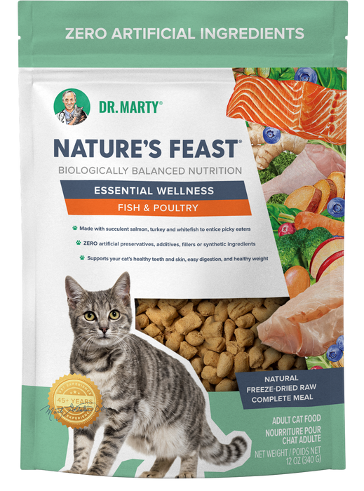 Dr. Marty Nature's Feast Essential Wellness Fish & Poultry Cat Food