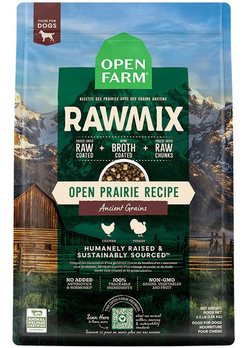 Open Farm RawMix Open Prairie Recipe Ancient Grains Dog Food