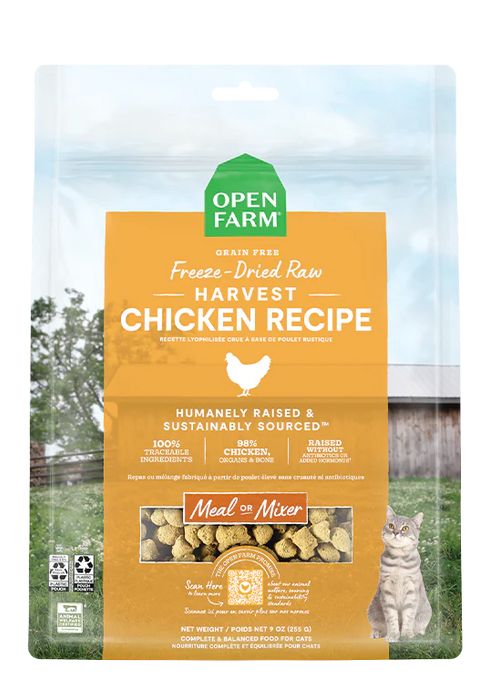 Open Farm Freeze-Dried Raw Morsels Chicken Recipe For Cats