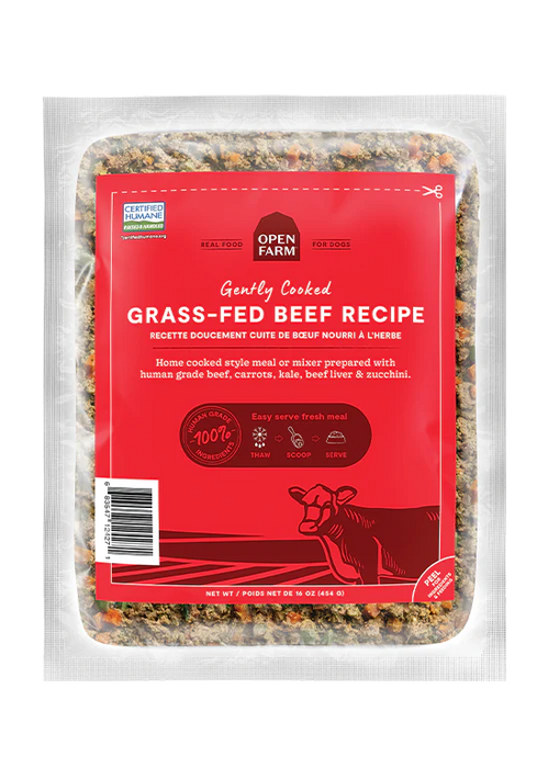 Open Farm Gently Cooked Grass-Fed Beef Recipe (Frozen)