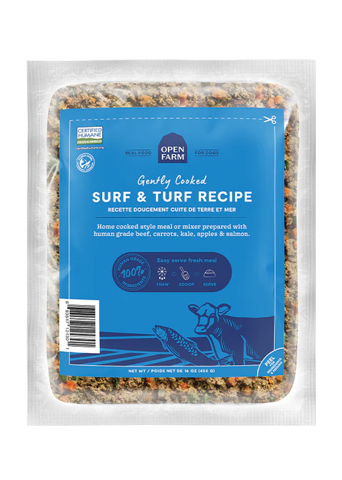 Open Farm Gently Cooked Surf & Turf Recipe (Frozen)