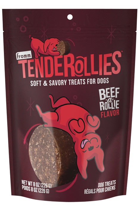 Fromm Tenderollies Beef-a-Rollie Dog Treat 8 oz.