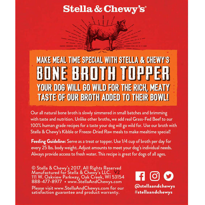Stella & Chewy's Bone Broth Topper Beef 11 oz.