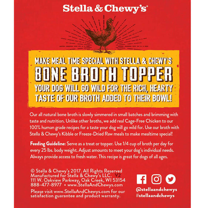 Stella & Chewy's Bone Broth Topper Chicken 11 oz.