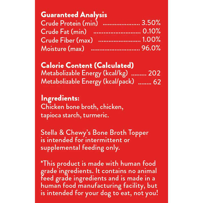 Stella & Chewy's Bone Broth Topper Chicken 11 oz.