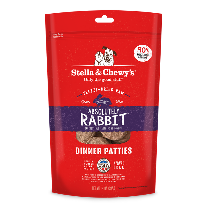 Stella & Chewy's Freeze-Dried Dinner Patties Rabbit