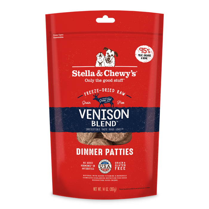 Stella & Chewy's Freeze-Dried Dinner Patties Venison Blend