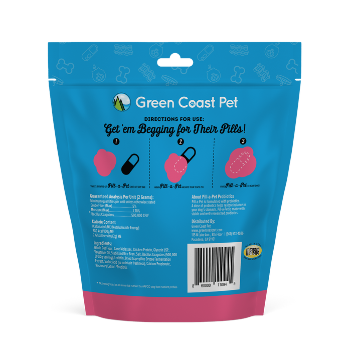 Green Coast Pet Pill-A-Pet Bacon Flavor