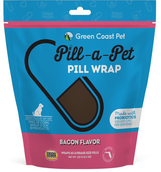 Green Coast Pet Pill-A-Pet Bacon Flavor