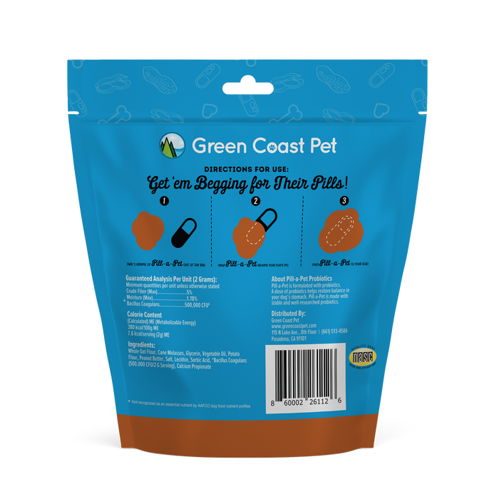 Green Coast Pet Pill-A-Pet Peanut Butter Flavor