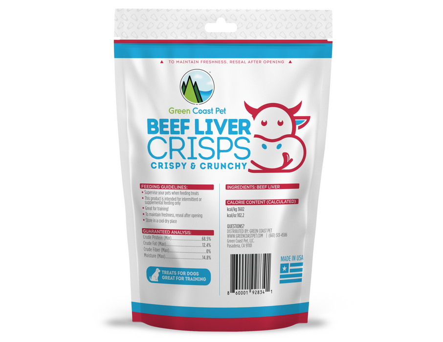 Green Coast Pet Beef Liver Crisps