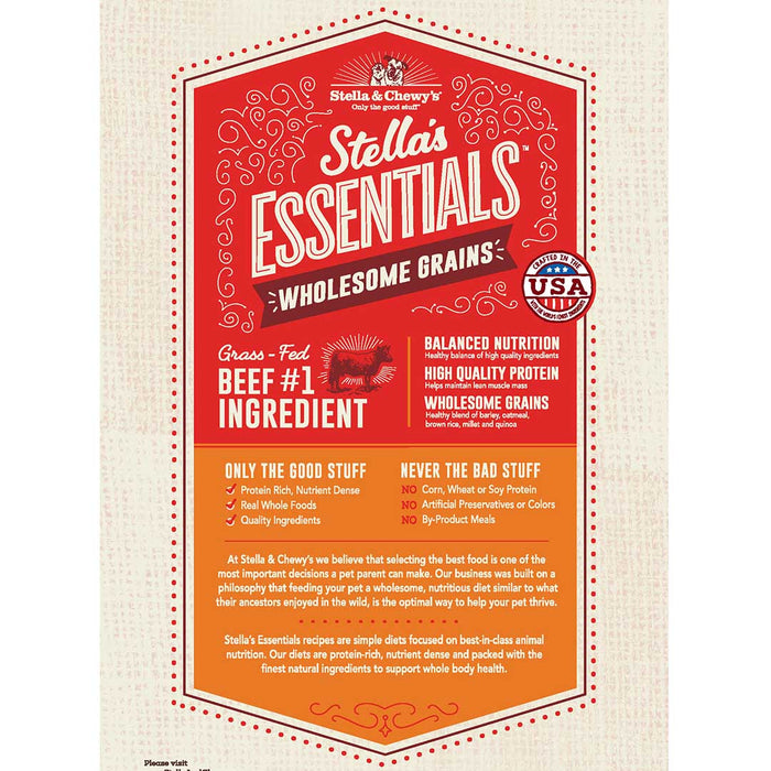 Stella & Chewy's Stella's Essentials Beef & Ancient Grain Recipe Dog Food