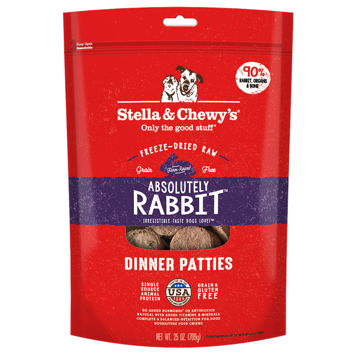 Stella & Chewy's Freeze-Dried Dinner Patties Rabbit