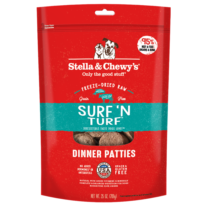Stella & Chewy's Freeze-Dried Dinner Patties Surf 'N Turf