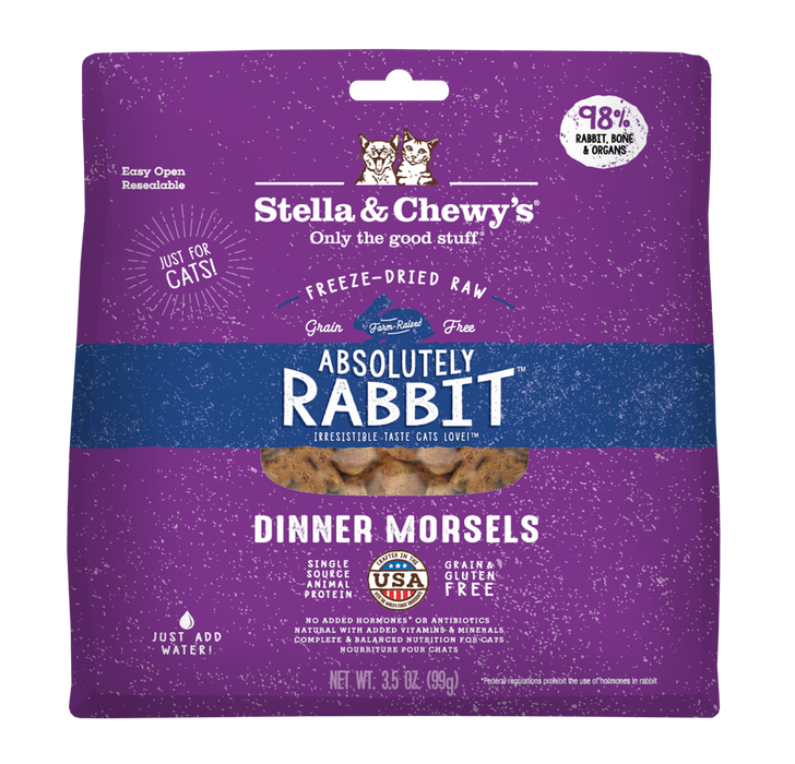Stella & Chewy's Freeze-Dried Dinner Morsels Rabbit Recipe Cat Food