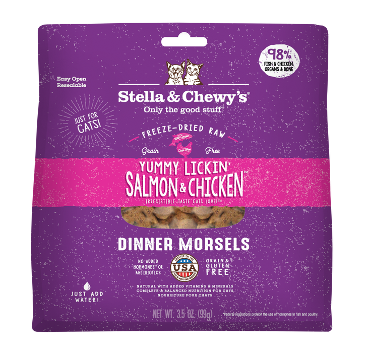Stella & Chewy's Freeze-Dried Dinner Morsels Salmon & Chicken Recipe Cat Food