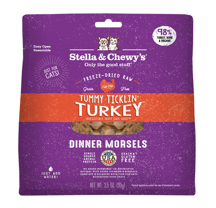 Stella & Chewy's Freeze-Dried Dinner Morsels Turkey Recipe Cat Food