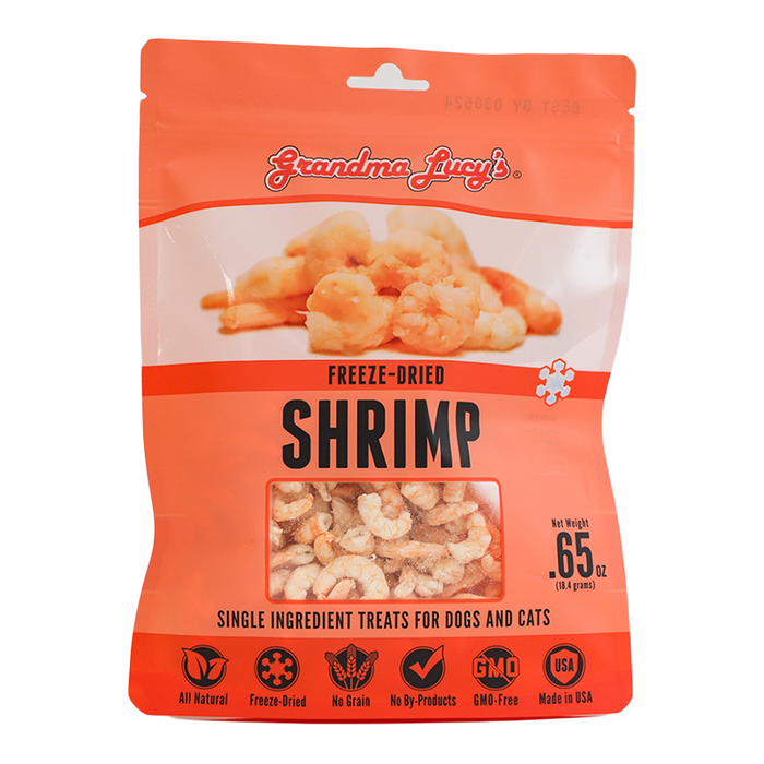 Grandma Lucy's Singles Freeze-Dried Shrimp .65 oz.