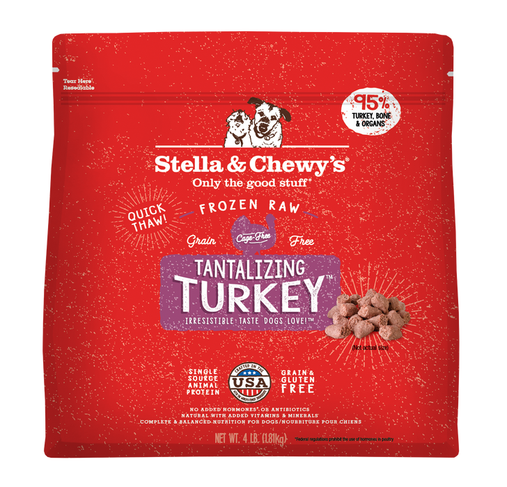 Stella & Chewy's Dinner Morsels Turkey 4 lb. (Frozen)