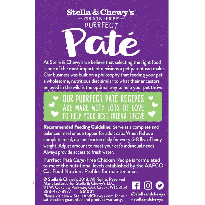 Stella & Chewy's Purrfect Pâté Chicken Recipe 5.5 oz.