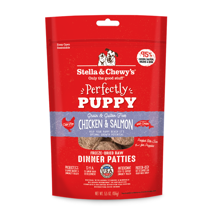 Stella & Chewy's Freeze-Dried Puppy Dinner Patties Chicken & Salmon