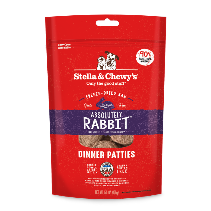 Stella & Chewy's Freeze-Dried Dinner Patties Rabbit