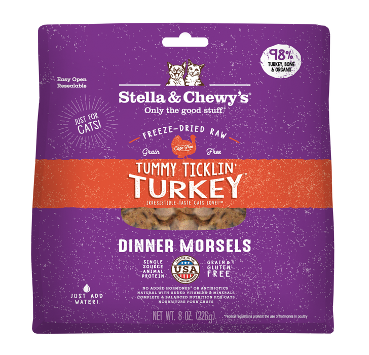 Stella & Chewy's Freeze-Dried Dinner Morsels Turkey Recipe Cat Food