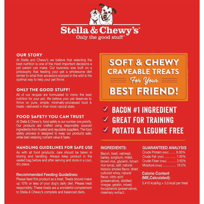 Stella & Chewy's Crav'n Bac'n Bites Bacon & Beef Recipe 8.25 oz.