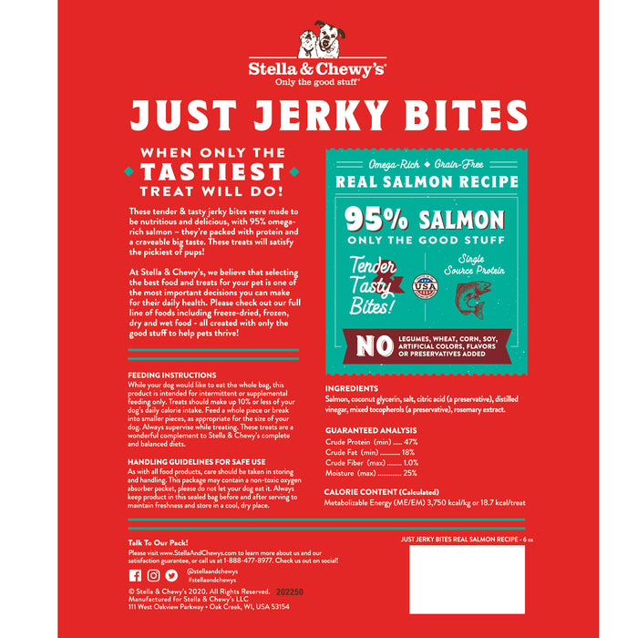 Stella & Chewy's Just Jerky Bites Salmon Recipe 6 oz.