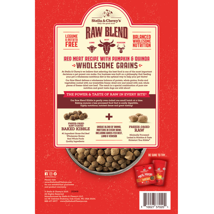 Stella & Chewy's Raw Blend Red Meat & Wholesome Grains Recipe Dog Food