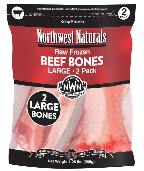 Northwest Naturals Raw Beef Bone 6-8" 2 Pack (Frozen)